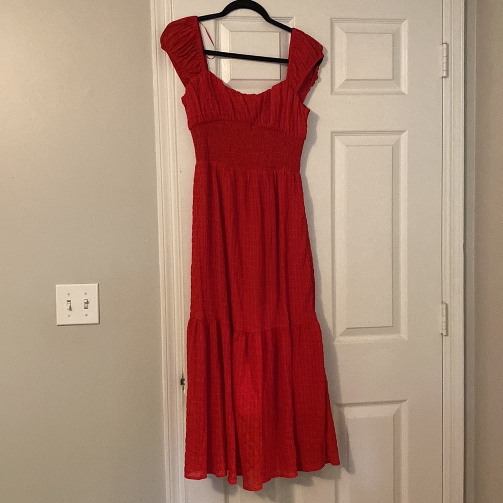 Red Midi dress